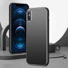 All-Inclusive Lens Frosted Metal Phone Case For iPhone XS Max(Black) - 1