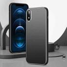 All-Inclusive Lens Frosted Metal Phone Case For iPhone XR(Black) - 1