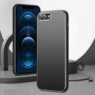 All-Inclusive Lens Frosted Metal Phone Case For iPhone 8 Plus / 7 Plus(Black) - 1