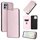 For Tone E22 Carbon Fiber Texture Leather Phone Case(Rose Gold) - 1