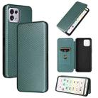 For Tone E22 Carbon Fiber Texture Leather Phone Case(Green) - 1