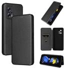 For Redmi Note 11T Pro / Note 11T Pro+ 5G / Poco X4 GT 5G Carbon Fiber Texture Leather Phone Case(Black) - 1