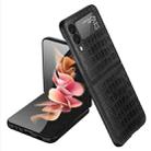 For Samsung Galaxy Z Flip4 Crocodile Texture Ultra-thin Folding Phone Case(Black) - 1