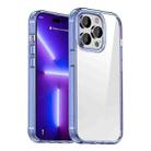 For iPhone 13 Pro Max Crystal Clear Shockproof Phone Case (Transparent Blue) - 1