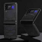 For Samsung Galaxy Z Flip4 Battle Armor Anti-drop PC Phone Case(Black) - 1