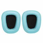 2 PCS For Logitech G633 G933 Protein Skin Earphone Cushion Cover Earmuffs Replacement Earpads(Lake Blue) - 1