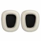 2 PCS For Logitech G633 G933 Protein Skin Earphone Cushion Cover Earmuffs Replacement Earpads(Champagne) - 1