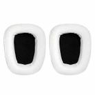 2 PCS For Logitech G633 G933 Protein Skin Earphone Cushion Cover Earmuffs Replacement Earpads(White) - 1