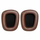 2 PCS For Logitech G633 G933 Protein Skin Earphone Cushion Cover Earmuffs Replacement Earpads(Brown) - 1