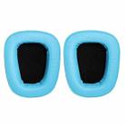 2 PCS For Logitech G633 G933 Protein Skin Earphone Cushion Cover Earmuffs Replacement Earpads(Sky Blue) - 1