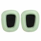 2 PCS For Logitech G633 G933 Protein Skin Earphone Cushion Cover Earmuffs Replacement Earpads(Grass Green) - 1