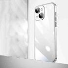 For iPhone 14 Plus Transparent Electroplated PC Phone Case (Silver) - 2