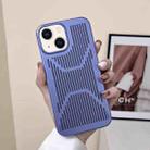 For iPhone 14 Plus Ice Armor Cooling PC Phone Case (Purple) - 1