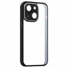 For iPhone 14 Shockproof Metal + Acrylic + TPU Phone Case (Black) - 1