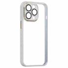 For iPhone 14 Pro Shockproof Metal + Acrylic + TPU Phone Case(White) - 1