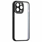 For iPhone 14 Pro Shockproof Metal + Acrylic + TPU Phone Case(Black) - 1