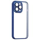 For iPhone 14 Pro Shockproof Metal + Acrylic + TPU Phone Case(Blue) - 1