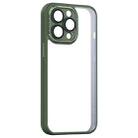 For iPhone 14 Pro Shockproof Metal + Acrylic + TPU Phone Case(Green) - 1