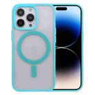 For iPhone 14 Pro Acrylic + TPU Magsafe Magnetic Phone Case(Sky Blue) - 1