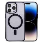 For iPhone 14 Pro Acrylic + TPU Magsafe Magnetic Phone Case(Dark Blue) - 1