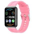 For Huawei Watch Fit 2 Tire Tread Watch Band(Pink) - 1