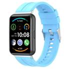 For Huawei Watch Fit 2 Tire Tread Watch Band(Sky Blue) - 1