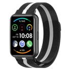 For Huawei Watch Fit 2 Milan Magnetic Stainless Steel Watch Band(Black White) - 1