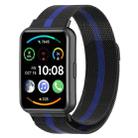 For Huawei Watch Fit 2 Milan Magnetic Stainless Steel Watch Band(Black Blue) - 1