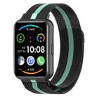 For Huawei Watch Fit 2 Milan Magnetic Stainless Steel Watch Band(Black Green) - 1
