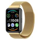 For Huawei Watch Fit 2 Milan Magnetic Stainless Steel Watch Band(Gold) - 1