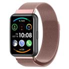 For Huawei Watch Fit 2 Milan Magnetic Stainless Steel Watch Band(Rose Pink) - 1