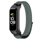 For Samsung Galaxy Fit 2 SM-R220 Nylon Loop Watch Band(Grey + Black Frame) - 1