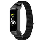 For Samsung Galaxy Fit 2 SM-R220 Nylon Loop Watch Band(Black) - 1