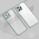 For iPhone 14 Glossy PC Phone Case with Lens Film (Sierra Blue) - 1