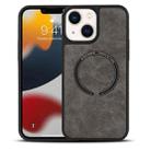 For iPhone 14 Lambskin Texture MagSafe Magnetic Phone Case (Grey) - 1