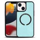 For iPhone 14 Plus Lambskin Texture MagSafe Magnetic Phone Case (Mint Green) - 1