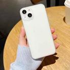 For iPhone 14 Plus TOP Ultra-thin Frosted Soft Phone Case (White) - 1