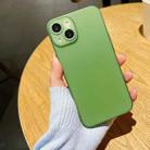 For iPhone 14 Plus TOP Ultra-thin Frosted Soft Phone Case (Green) - 1