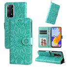 For Xiaomi Redmi Note 11 Pro 5G Embossed Sunflower Leather Phone Case(Green) - 1