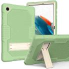 For Samsung Galaxy Tab A8 10.5 2021 X200 Contrast Color Robot Shockproof Silicone + PC Tablet Case(Matcha Green) - 1