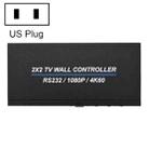 BT100 4K 60Hz 1080P 2 x 2 TV Wall Controller, Plug Type:US Plug(Black) - 1