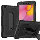 For Samsung Galaxy Tab A 8.0 2019 T290 Contrast Color Robot Shockproof Silicone + PC Tablet Case(Black) - 1