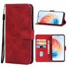 For Honor X40i Leather Phone Case(Red) - 1