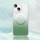 For iPhone 14 Gradient Magsafe Magnetic Phone Case (Green) - 1