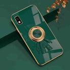 For Sharp Aquos Wish 6D Plating Astronaut Ring Kickstand Phone Case(Night Green) - 1