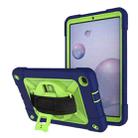 For Samsung Galaxy Tab A 8.4 T307 Contrast Color Robot Silicone + PC Tablet Case(Navy Blue Yellow Green) - 1