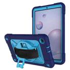 For Samsung Galaxy Tab A 8.4 T307 Contrast Color Robot Silicone + PC Tablet Case(Navy Blue) - 1