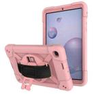 For Samsung Galaxy Tab A 8.4 T307 Contrast Color Robot Silicone + PC Tablet Case(Rose Gold) - 1