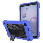 For Samsung Galaxy Tab A 8.4 T307 Contrast Color Robot Silicone + PC Tablet Case(Dark Blue Black) - 1