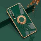 For Xiaomi Mi 10 5G 6D Plating Astronaut Ring Kickstand Phone Case(Night Green) - 1